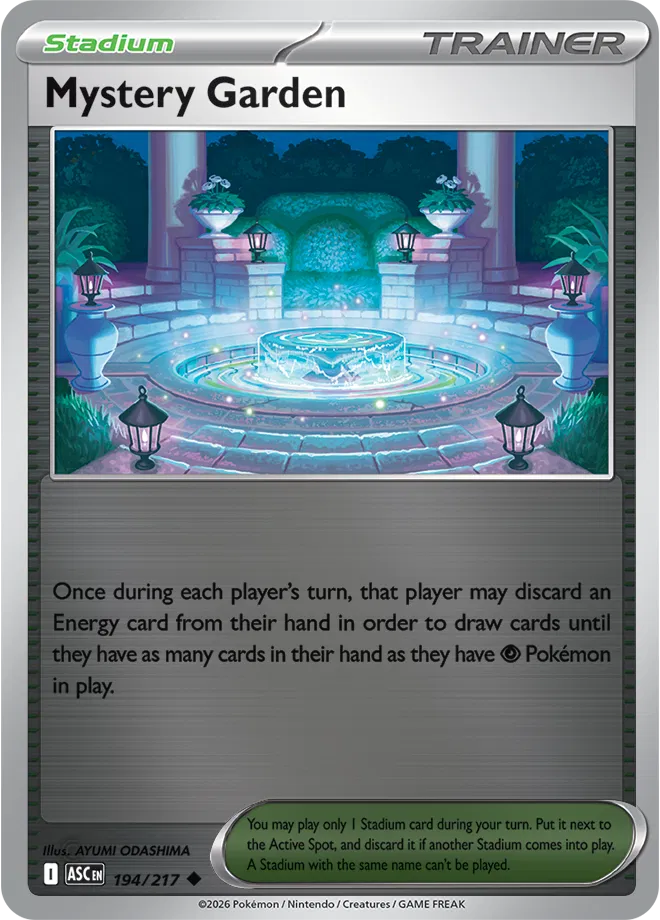 Mystery Garden 194/217  - Reverse Holofoil ME Ascended Heroes - Uncommon