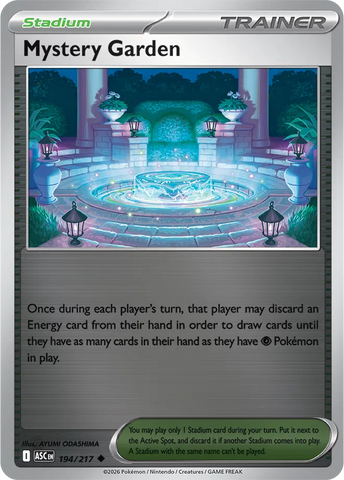Mystery Garden 194/217  - Reverse Holofoil ME Ascended Heroes - Uncommon
