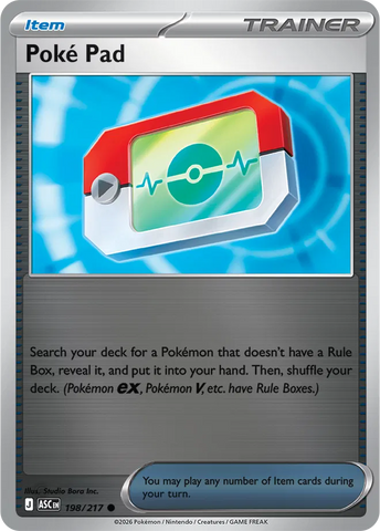 Poke Pad 198/217  - Reverse Holofoil ME Ascended Heroes - Common