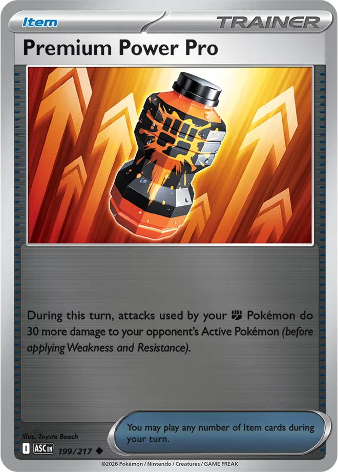 Premium Power Pro 199/217  - Reverse Holofoil ME Ascended Heroes - Uncommon