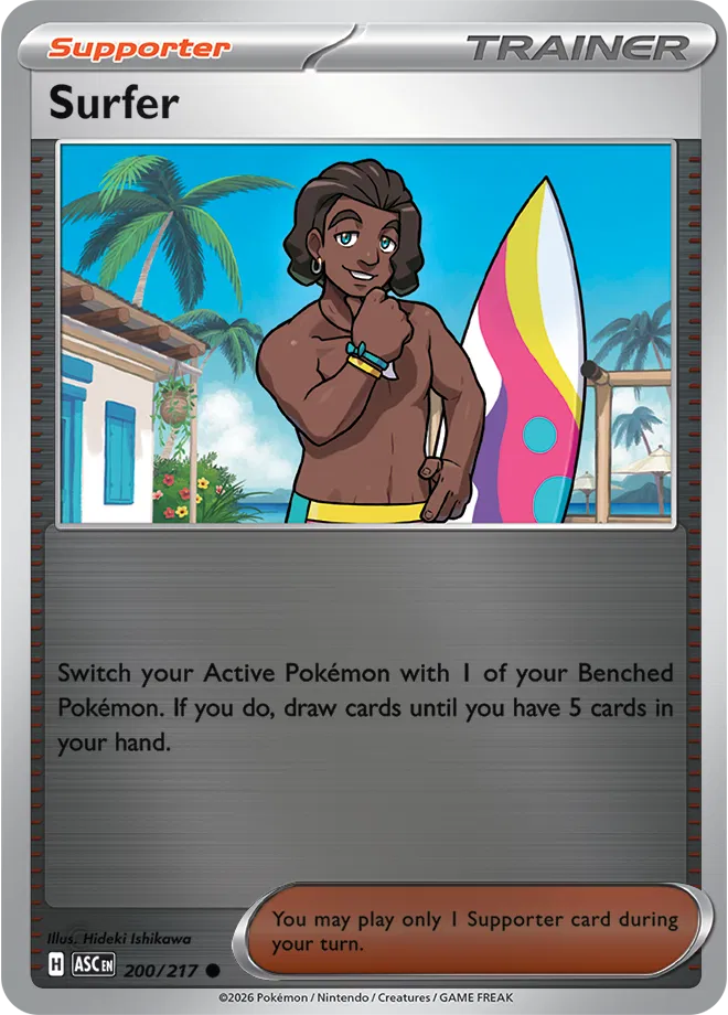 Surfer 200/217  - Reverse Holofoil ME Ascended Heroes - Common