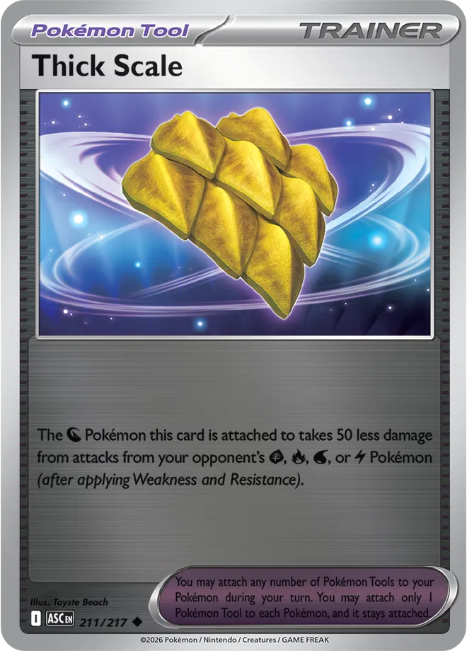 Thick Scale 211/217  - Reverse Holofoil ME Ascended Heroes - Uncommon