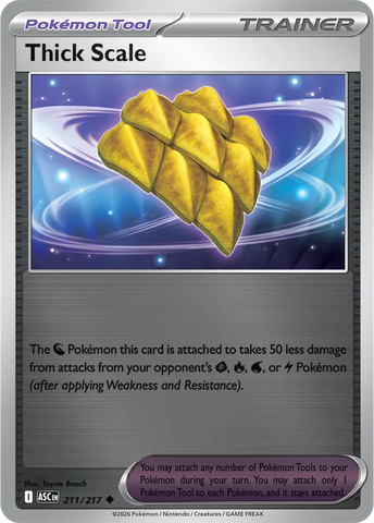 Thick Scale 211/217  - Reverse Holofoil ME Ascended Heroes - Uncommon