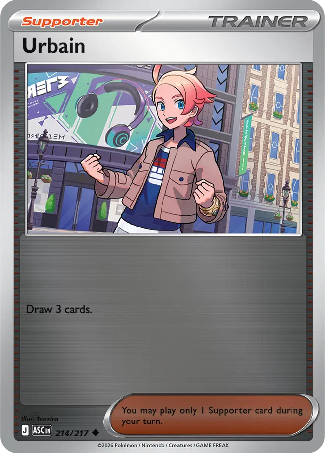 Urbain 214/217  - Reverse Holofoil ME Ascended Heroes - Uncommon
