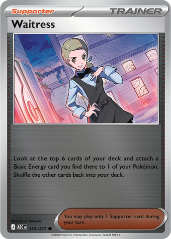 Waitress 215/217  - Reverse Holofoil ME Ascended Heroes - Common
