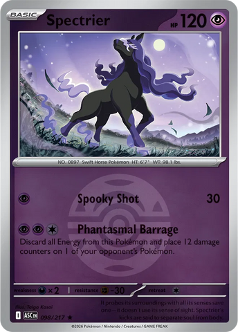 Spectrier (Dusk Ball) 098/217  - Reverse Holofoil ME Ascended Heroes - Rare