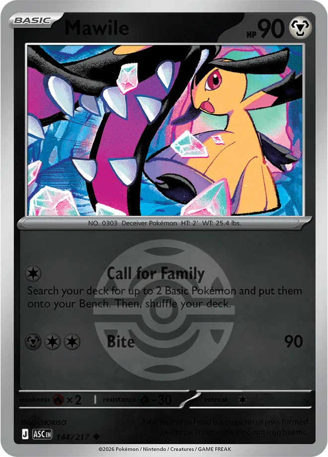 Mawile (Dusk Ball) 144/217 - Reverse Holofoil ME Ascended Heroes