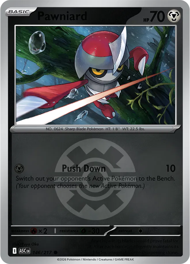Pawniard (Quick Ball) 146/217  - Reverse Holofoil ME Ascended Heroes - Common