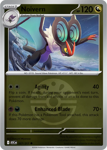 Noivern (Friend Ball) 157/217  - Reverse Holofoil ME Ascended Heroes - Uncommon