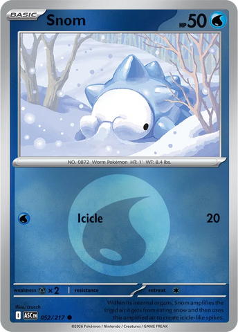 Snom (Energy Symbol Pattern) 052/217  - Reverse Holofoil ME Ascended Heroes - Common