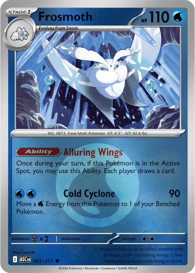 Frosmoth (Energy Symbol Pattern) 053/217  - Reverse Holofoil ME Ascended Heroes - Uncommon