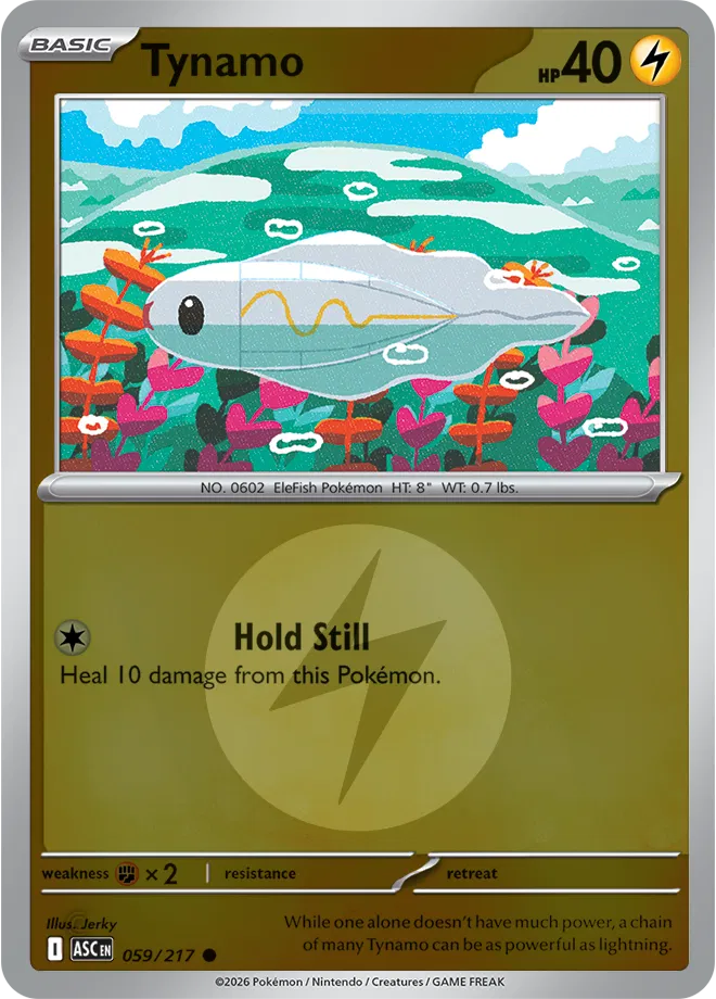 Tynamo (Energy Symbol Pattern) 059/217  - Reverse Holofoil ME Ascended Heroes - Common