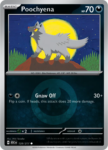 Poochyena (Energy Symbol Pattern) 128/217  - Reverse Holofoil ME Ascended Heroes - Common