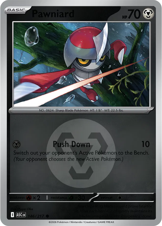 Pawniard (Energy Symbol Pattern) 146/217  - Reverse Holofoil ME Ascended Heroes - Common