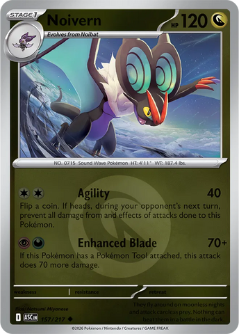 Noivern (Energy Symbol Pattern) 157/217  - Reverse Holofoil ME Ascended Heroes - Uncommon