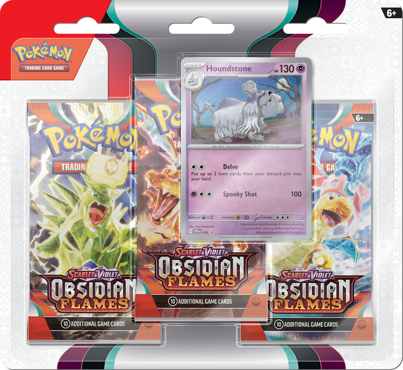 Pokemon Obsidian Flames 3-Pack Blister (Houndstone)