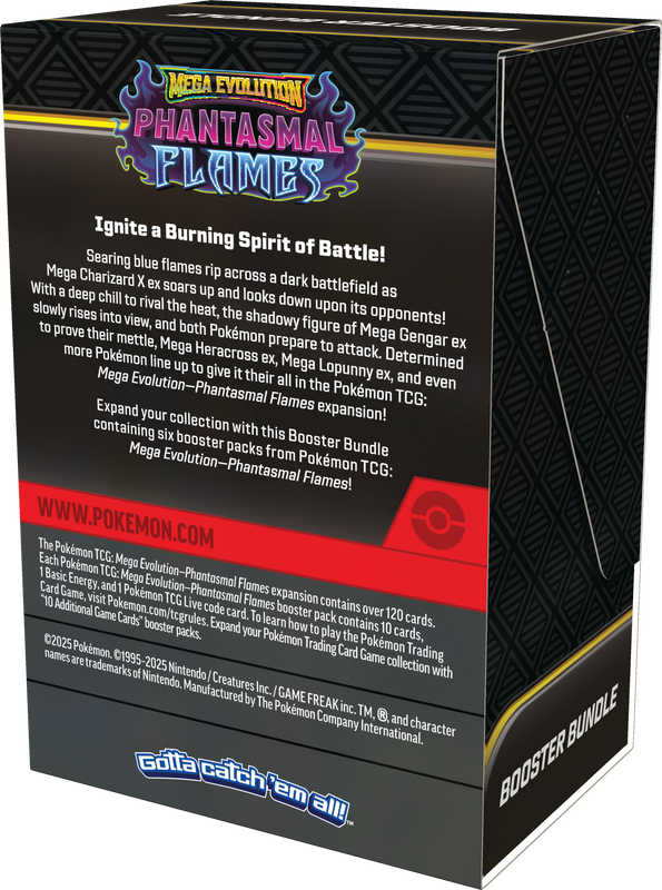 Pokemon ME02 Mega Evolution Phantasmal Flames Booster Bundle