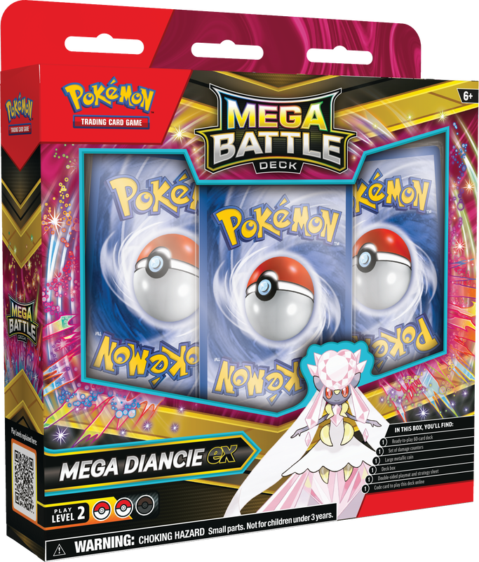 (Pre-Order) Pokemon Mega Battle Deck (Mega Diancie EX), Release Date: October 24, 2025