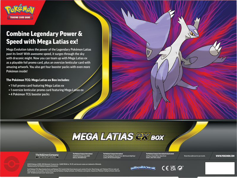 (Pre-Order) Pokemon Mega Latias EX Box, Release Date: October 10, 2025