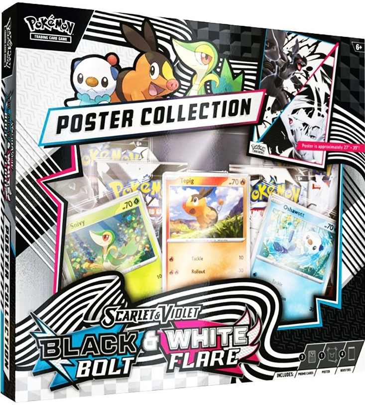 Pokemon Black Bolt & White Flare Unova Poster Collection