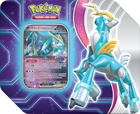 Pokemon 2024 Paradox Destinies Tin - Iron Crown ex