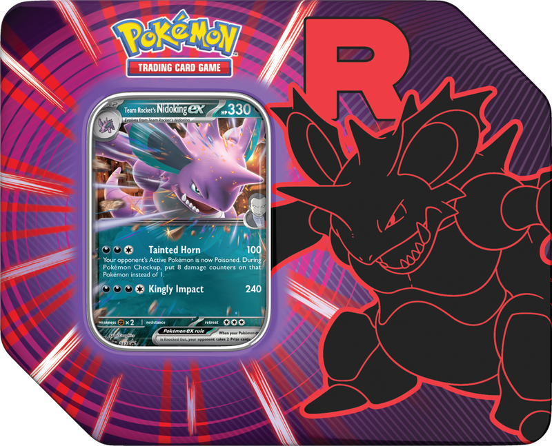 Pokemon Team Rocket Tin (Nidoking ex)