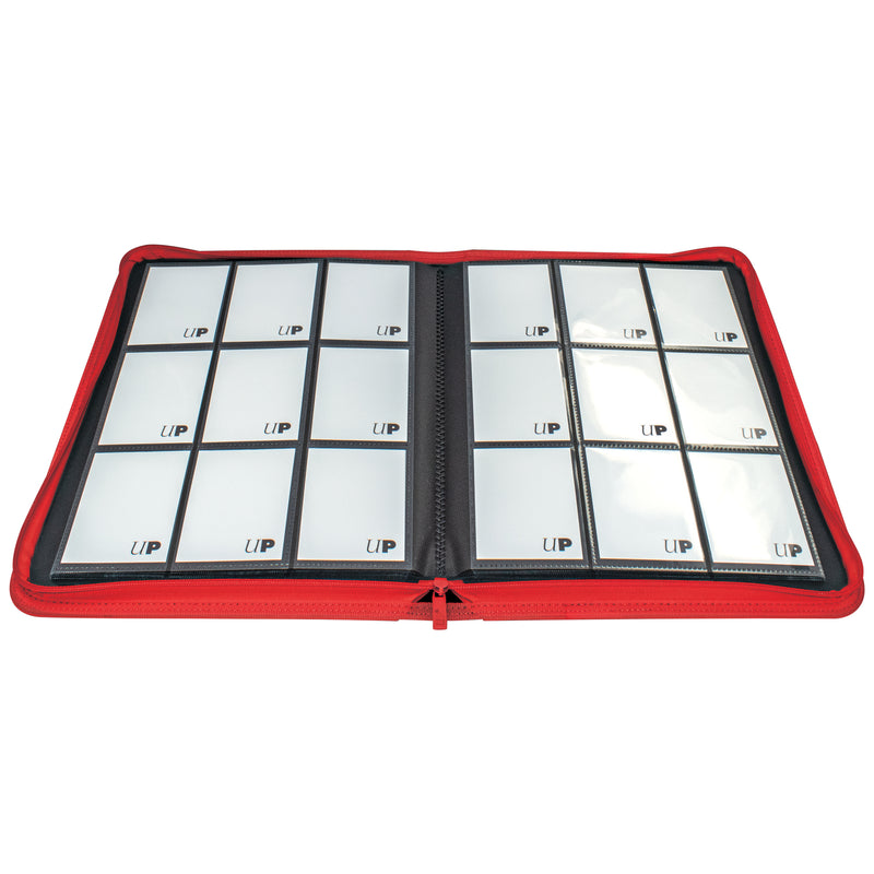 Ultra Pro 9 Pocket Vivid Zippered Pro Binder (Red)