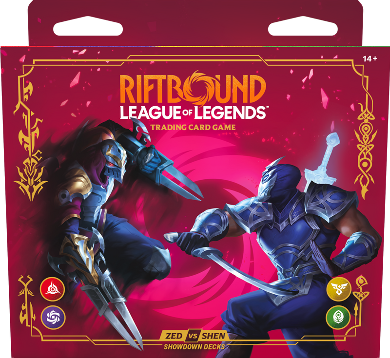 (Pre-Order) Riftbound League of Legends TCG Vendetta Zed Vs Shen Deck, Release Date: July 31, 2026