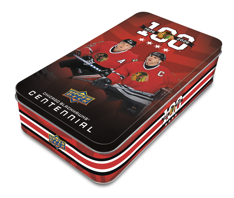 (Pre-Order) 2025-26 Upper Deck Chicago Black Hawks Centennial Hockey Hobby Box - Release Date: 10 December 2025 (Call for Price)