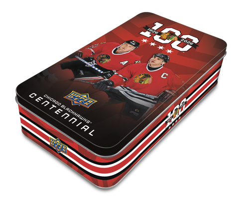 (Pre-Order) 2025-26 Upper Deck Chicago Black Hawks Centennial Hockey Hobby Box - Release Date: 10 December 2025 (Call for Price)