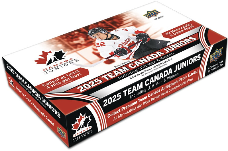 2025 Upper Deck Team Canada Juniors Hockey Hobby Box (Call For Price)