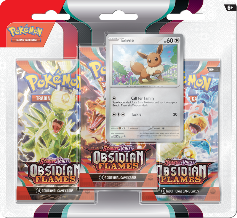 Pokemon Obsidian Flames 3-Pack Blister (Eevee)