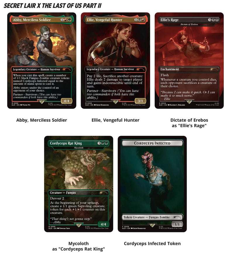 MTG Secret Lair Playstation Super Drop Series - The Last Of Us - Part 2 (Non-Foil)