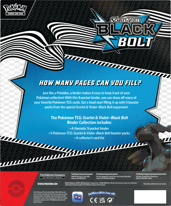 Pokemon Black Bolt Binder Collection
