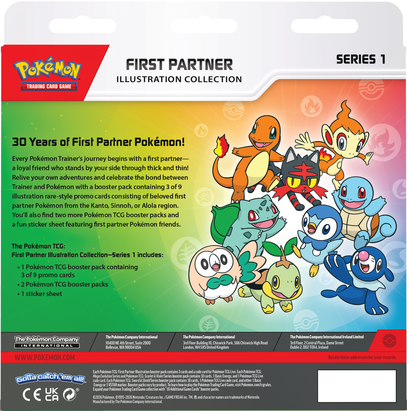 Pokemon First Partners Illustration Collection Series 1