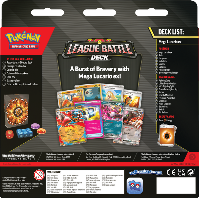 Pokemon League Battle Deck - Mega Lucario ex