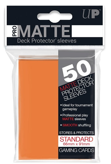 Ultra Pro Standard Size Pro Matte Sleeves (Orange)