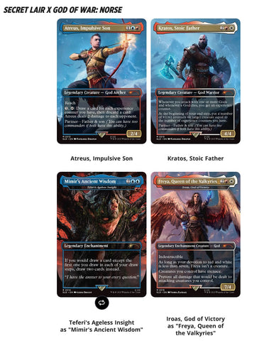 MTG Secret Lair Playstation Super Drop Series - God Of War - Norse (Non-Foil)
