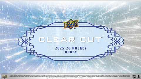 (Pre-Order) 2025-26 Upper Deck Clear Cut Hockey Hobby Box (Call for Price)