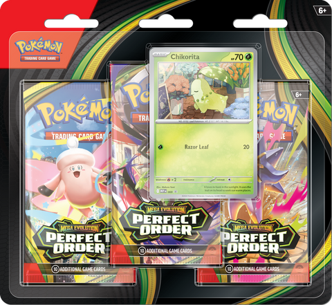 Pokemon Perfect Order 3 Pack Blister - Chikorita