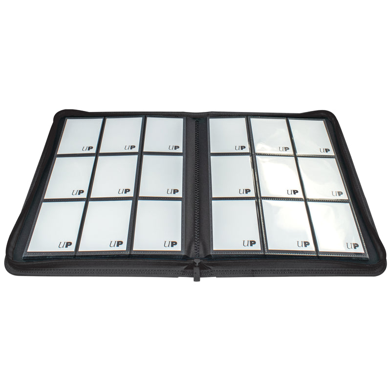 Ultra Pro 9 Pocket Vivid Zippered Pro Binder (Black)