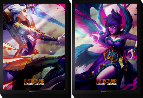 Riftbound League of Legends TCG Vendetta Art Sleeves - Kayle vs Morgana