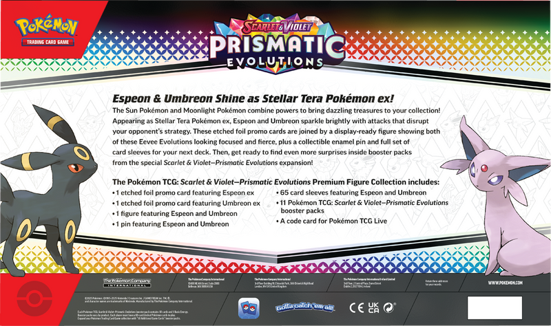 (Pre-Order) Pokemon Prismatic Evolutions Premium Figure Collection (Espeon & Umbreon), Release Date: TBD