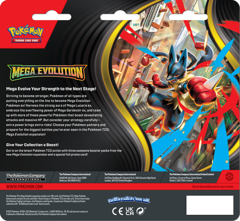 Pokemon Mega Evolution 3 Pack Blister (Golduck)