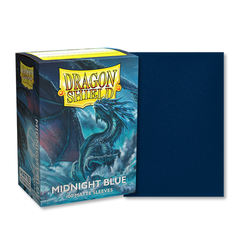 Dragon Shield Standard Size Sleeves Matte Midnight Blue (100ct)