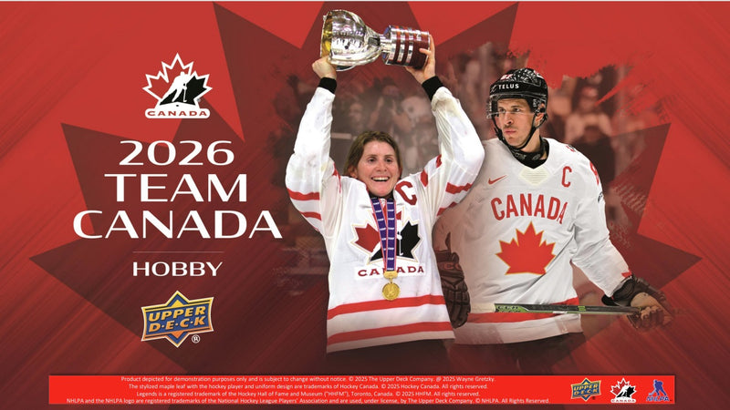 (Pre Order) 2025-26 Upper Deck Team Canada Hobby Box - Release Date: 15 March 2026 (Call for Price)