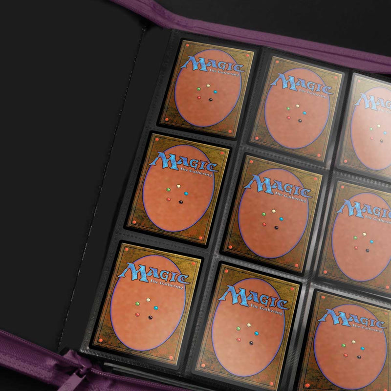 Ultra Pro 9 Pocket Vivid Zippered Pro Binder (Midnight Plum)