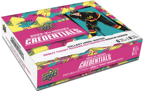 2023-24 Upper Deck Credentials Hockey Hobby Box
