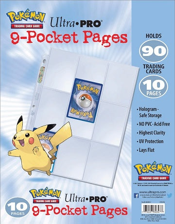 Ultra Pro9 Pocket Page Pack (10 Pages)