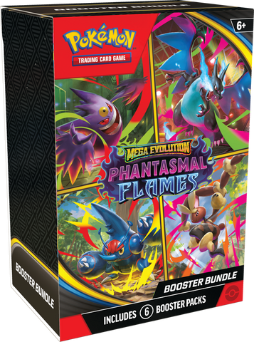 Pokemon ME02 Mega Evolution Phantasmal Flames Booster Bundle
